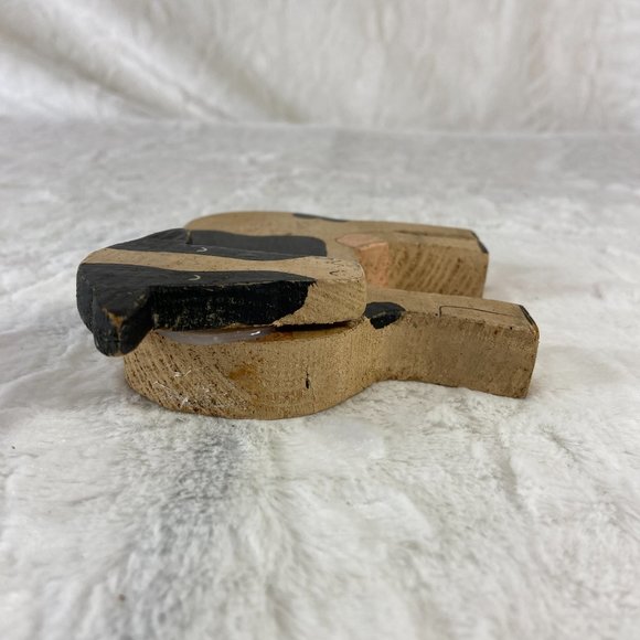 Wood handmade Country Folk Art Cow Shelf Sitter Farmhouse decor - Picture 2 of 8